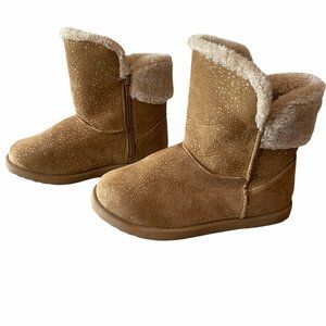 Roebuck & Co Little Girls Chestnut Boots - Size 3